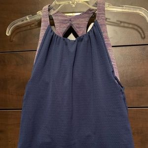 Ivivva Girls Size 8 Twist N Flow Tank Dark Iris